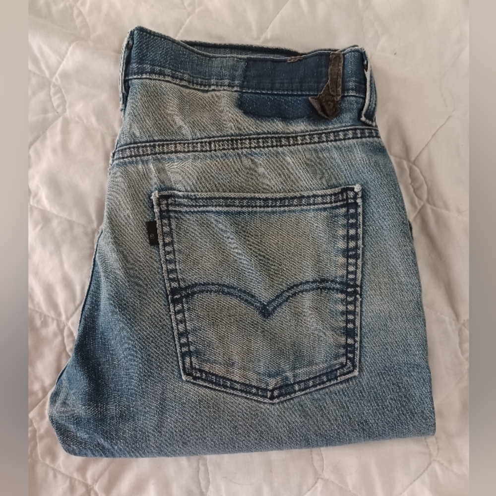 Levi's 511 Rare Black R Tab Slim Straight Leg Denim Jeans Grunge